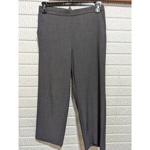 Sag Harbor Women's Gray Solid Comfort Waist Dress Pants Trousers Size 10P